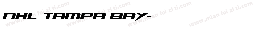 NHL Tampa Bay字体转换